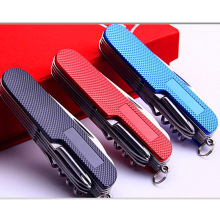 多功能户外折叠刀迷你防身小刀锋利随身军刀钥匙扣刮花11开刀