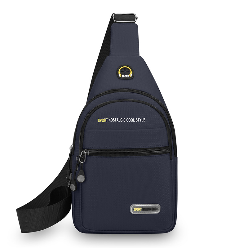 Bolso de pecho de moda moda nuevo hombre bolso de hombro casual portátil al aire libre bolso de viaje de bicicleta
