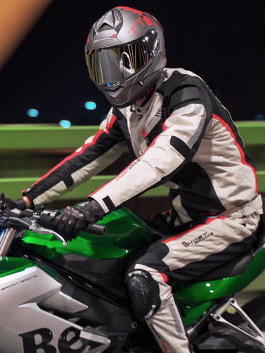 Motorcycle riding suit all-season durable universal split riding pants windproof sports outdoor anti-fall set