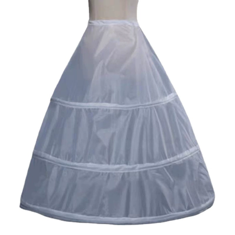 Фабрика оптом свадебное свадебное платье юбка с тремя кругами без пряжи Свадебная юбка с регулируемыми свадебными аксессуарами оптом