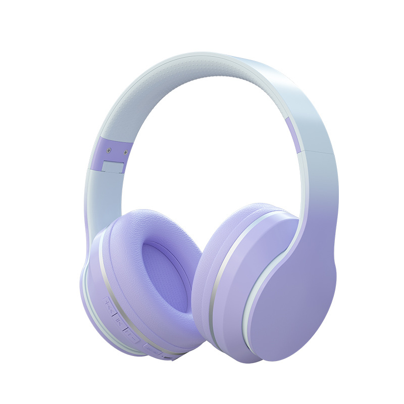 Selección estricta transfronteriza explosión auriculares color gradiente de alta calidad de vida larga fábrica de auriculares Bluetooth inalámbricos