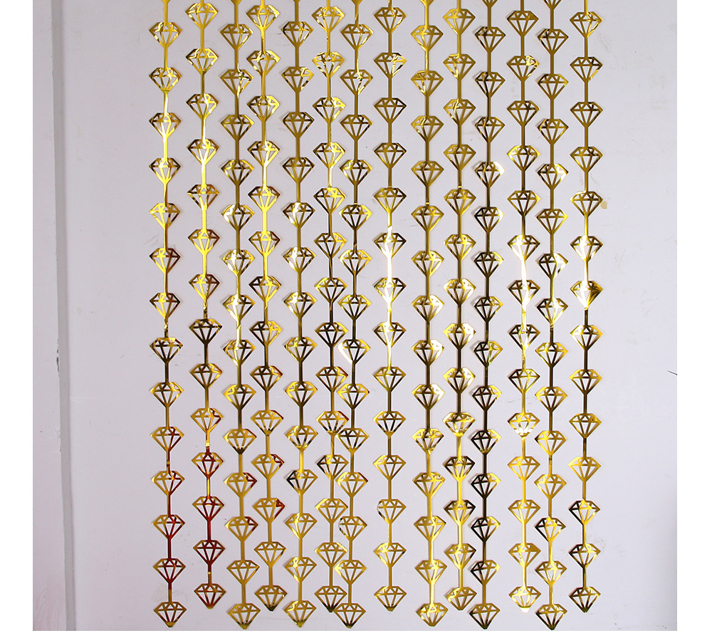 New party door birthday curtain, background wall decoration rain silk curtain_voghion.com