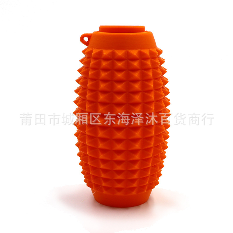クロスボーダー 3D プリント Spiky Grippie Stim キーホルダーポータブル指先減圧マッサージキーホルダー|undefined