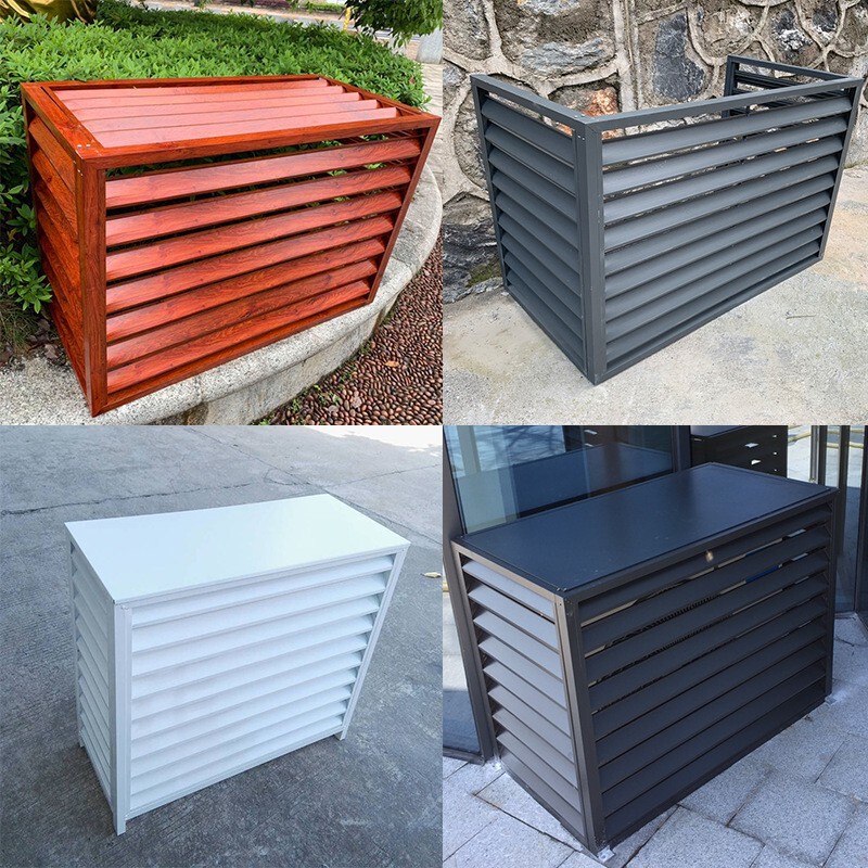 Air Conditioner Outdoor Unit Cover Air Conditioner Privacy Fence Perforated Aluminum Veneer Outdoor Air Conditioner Cover Grille Protective Cover Air Conditioner Outdoor Unit Cover Air Conditioner Privacy Fence Perforated Aluminum Veneer Outdoor Air Conditioner Cover Grille Protective Cover