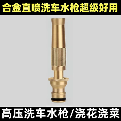 Plug-In Car Wash Water Gun, Household Spray — High pressure car wash water gun - with-switch-brass-high-pressure-water-gun-1-spray-gun-1-metal-holder
