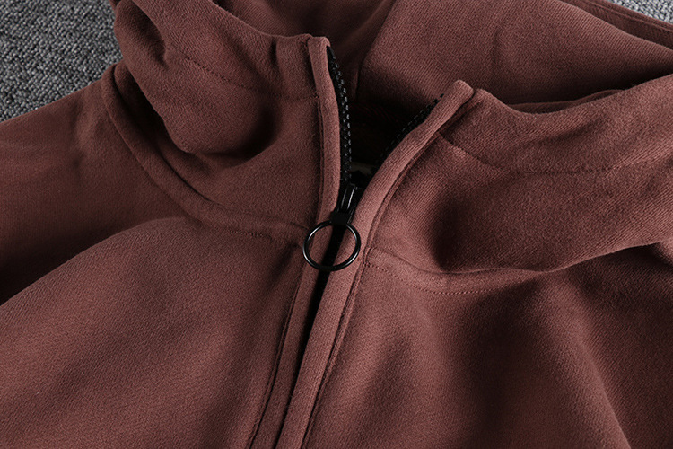 Felpa con cappuccio uomo casual con collo aperto alla moda_voghion.com