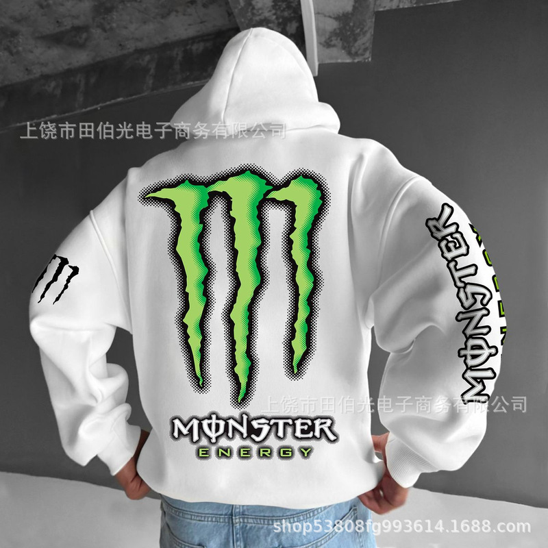 2024 Trendy Brand New Cross-Border Magic Print Autumn and Winter Men's Hooded Sweatshirt, Warm, Novel, Casual and Fashionable