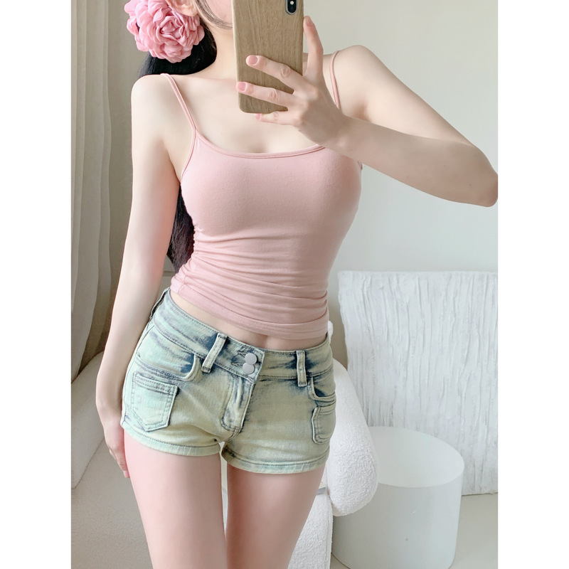 Peach Cartoon Chest Superior Extra Expansion Sling Chest Pad Removable Soft Vest Inner Bra Women's Summer Small Chest Extra Large Peach Cartoon Chest Superior Extra Expansion Sling Chest Pad Removable Soft Vest Inner Bra Women's Summer Small Chest Extra Large