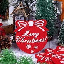 批发圣诞毛毡杯垫节日餐垫生产加工新年喜庆装饰轻奢感隔热餐垫