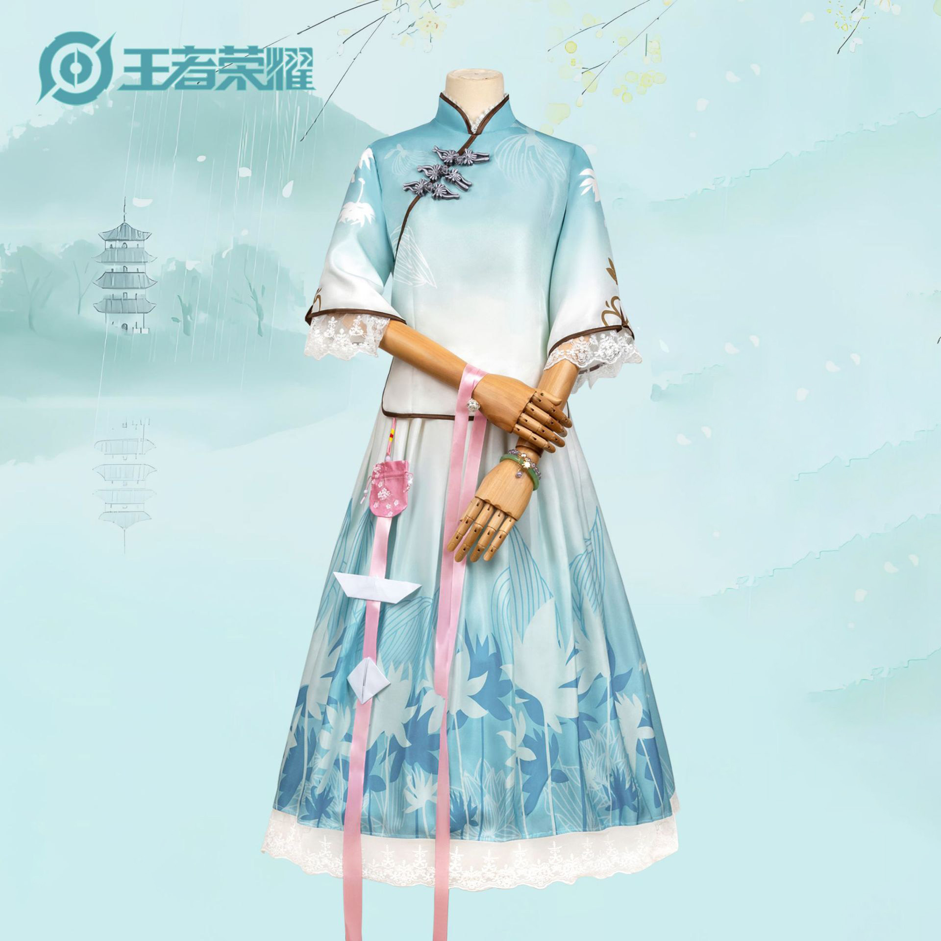 王者荣耀cos服诗语江南西施cosplay套装民国风古风衣服女汉服全套