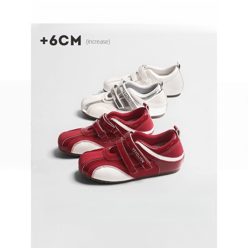 牛皮版~真皮德训鞋女夏复古魔术贴镂空透气百搭休闲运动玛丽珍鞋