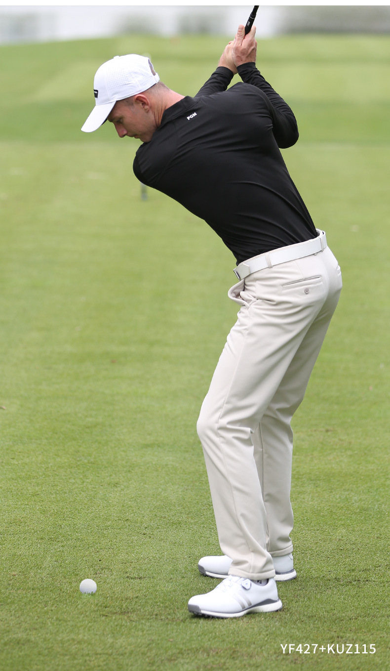 Quần golf nam dài lót nhung chống thấm nước PGM giữ ấm mùa thu đông — Quần kaki KUZ115-lót nhung, Quần đen KUZ115-lót nhung, KUZ115 quần màu xanh hải quân lót nhung chi tiết 7