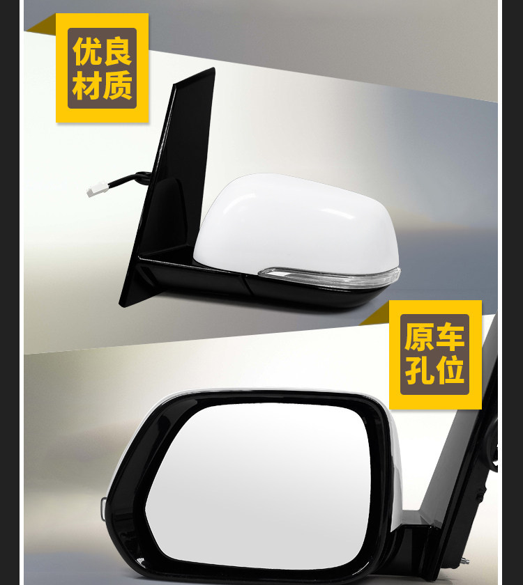 Suitable for Gac Trumpchi Gm8/M8 Rearview Mirror Assembly, 2018 to 2023 Model Years, Left and Right Side Mirrors, Complete Set