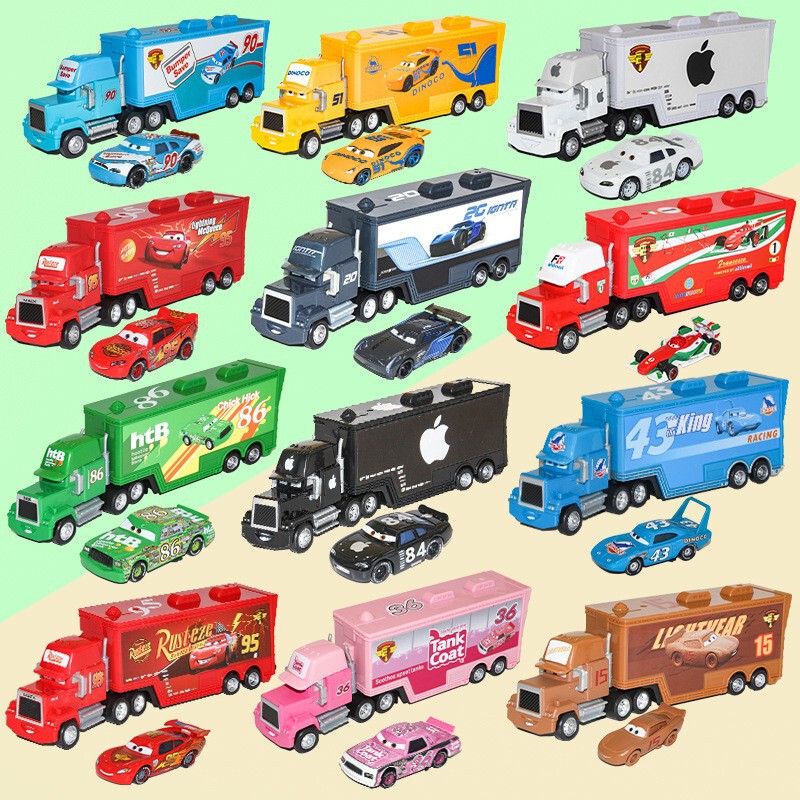 Cars Container Truck Uncle Mai Car Set Mcqueen Roadblock Missile No. 36 Alloy Toy Collection Cars Container Truck Uncle Mai Car Set Mcqueen Roadblock Missile No. 36 Alloy Toy Collection