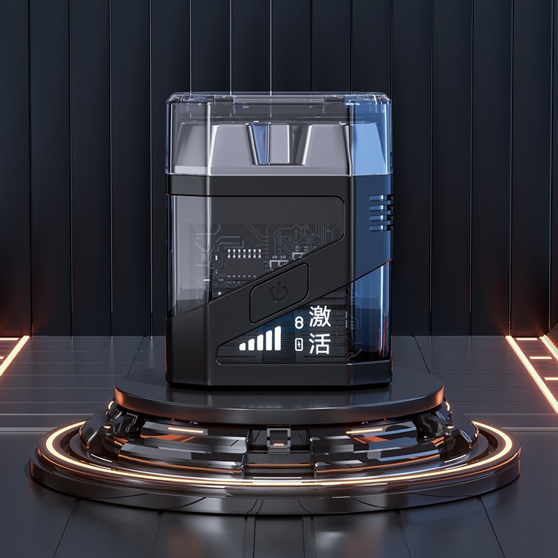 Afeitadora eléctrica transfronteriza, afeitadora portátil recargable, pistola de acero pequeña para hombre, Douyin, tres cabezales súper limpios