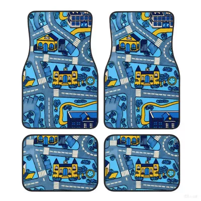 wear-resistant, dirt-resistant car decorative floor – Avtomobil döşəmə paspasları - american-style-car-floor-mats-14-3344cmtwo-piece-set
