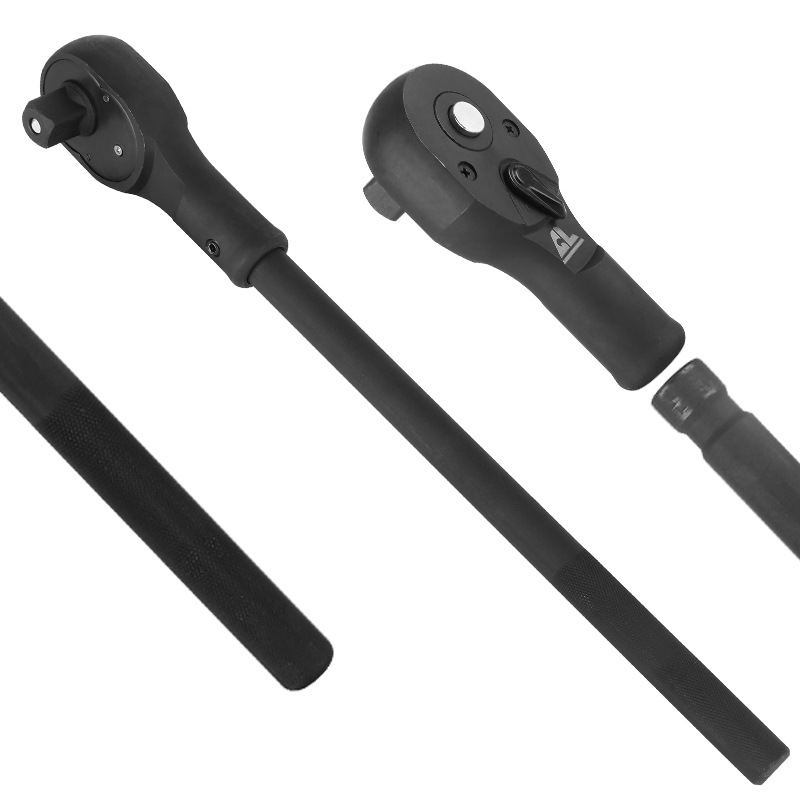 1寸重型棘轮扳手3/4寸大风炮扭力套筒万向转接头双向快速扳手25mm