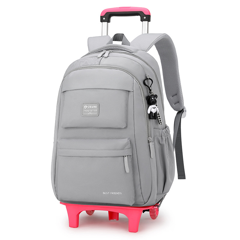 Natural Fish nuevo carro mochila primaria niñas de la Escuela de gran capacidad de descompresión protección de la columna vertebral de gran capacidad mochila entrega