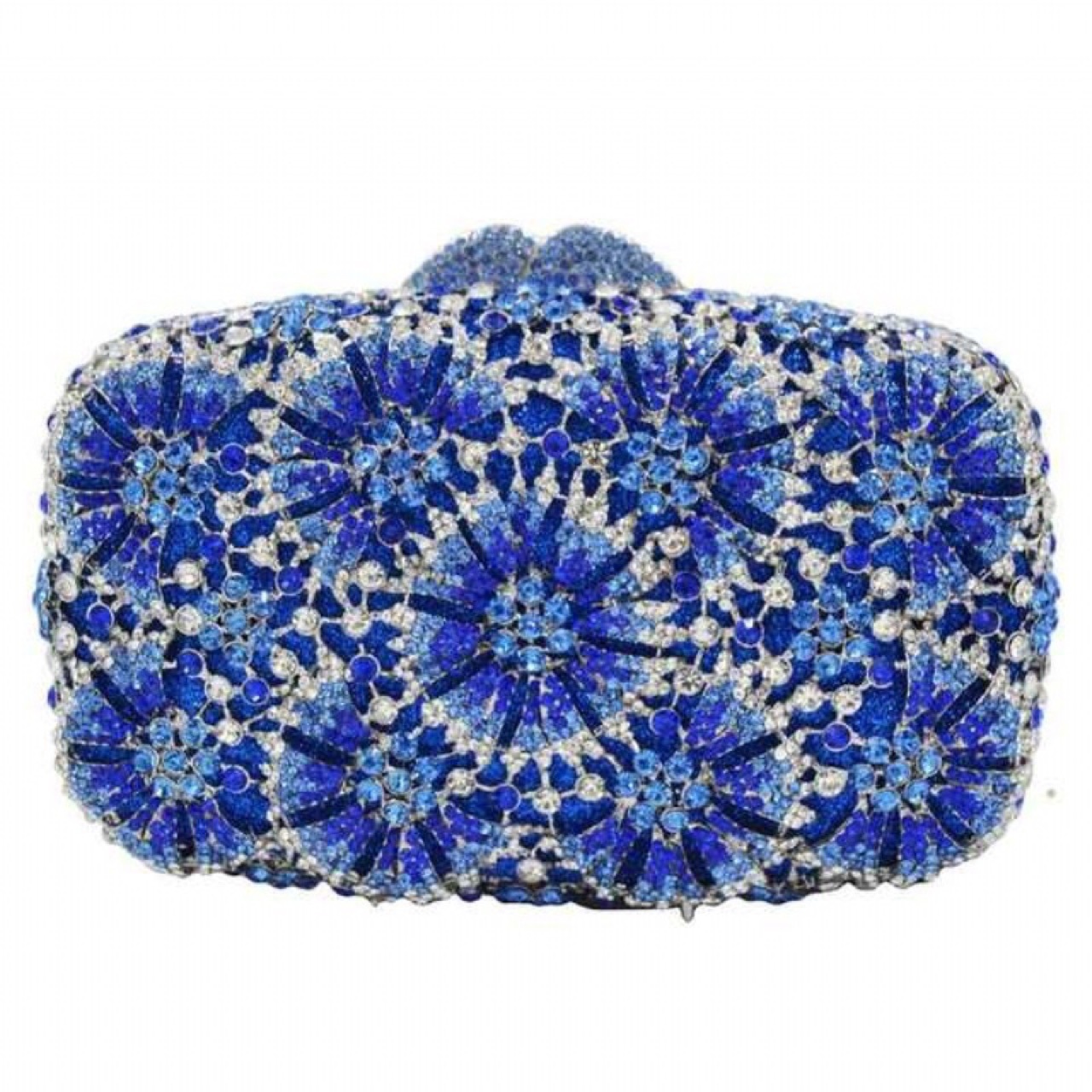 Dente de león hueco con patrón de diamantes bolsas de banquete europeas y estadounidenses cruzados diamantes bolsas de mano bolsas de noche de mujer embrague