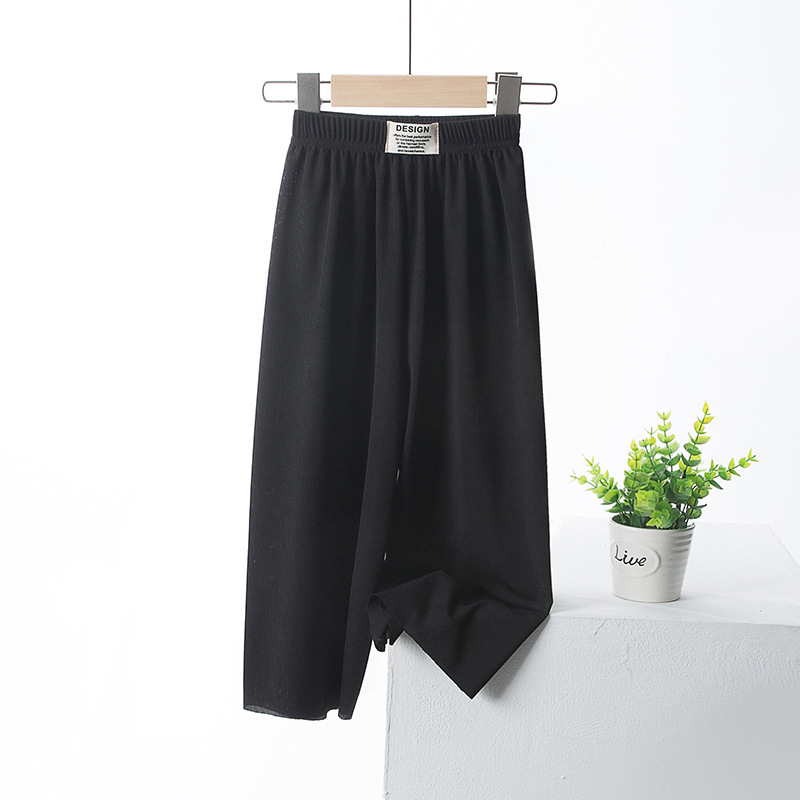 2023 Verano nuevos Pantalones anchos para padres e hijos pantalones a prueba de mosquitos para madre e hija pantalones a prueba de mosquitos para niños medianos y grandes recortados para niños pantalones de aire acondicionado para hombres Pantalones deportivos