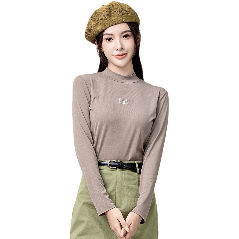 thin solid color base body-friendly summer autumn breathable fitted…