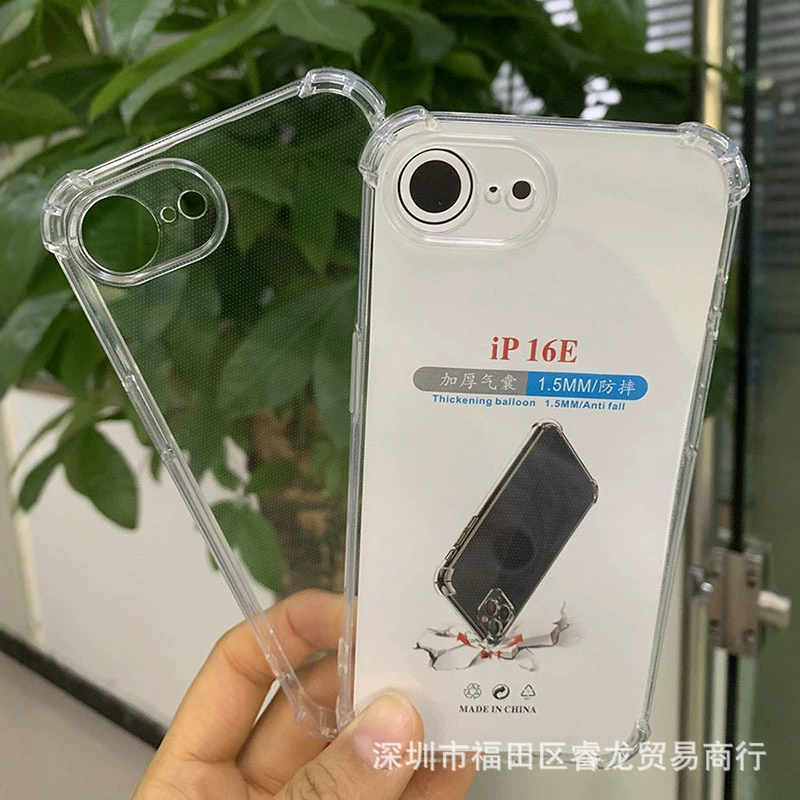 Apple, совместимый чехол для iPhone 17, чехол для телефона iPhone 16, прозрачный защитный чехол, воздушный карман, защита от падения, 13/12