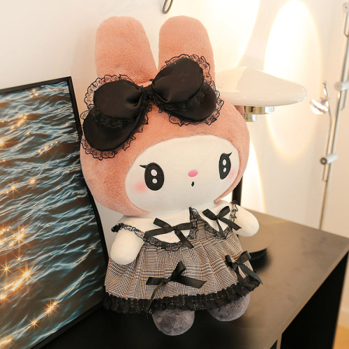 Dark Kuromi Doll Large Melody Pillow Doll Oversized Rag Doll Creative Birthday Gift for Girls