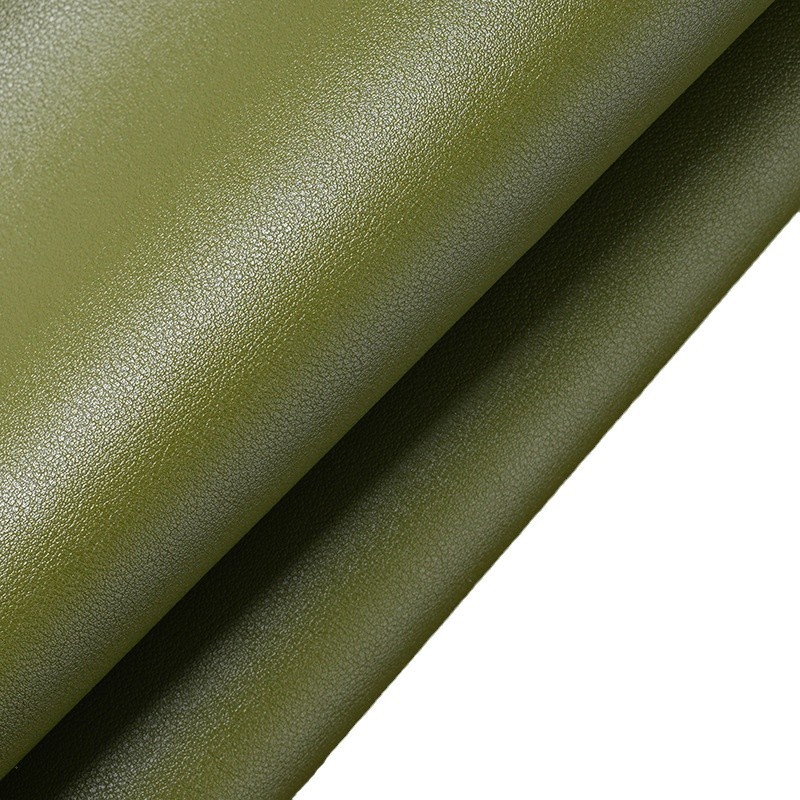 Pvc 1.2 Thick Nappa Pattern Sheepskin Imitation Cotton Velvet Bottom Leather for Bags, Sofas, Car Seat Cushions, Thick Leather, Belt Leather, Artificial Leather