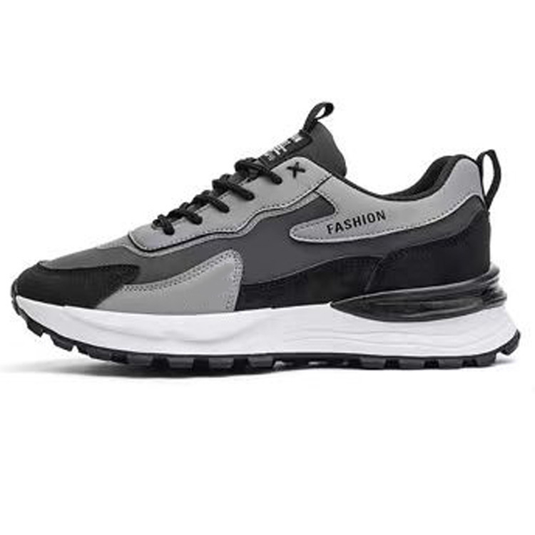 Zapatos deportivos de hombre 2026 nuevos zapatos de hombre cuatro estaciones zapatos casuales de cuero zapatos de carrera zapatos de moda de suela gruesa zapatos de papá