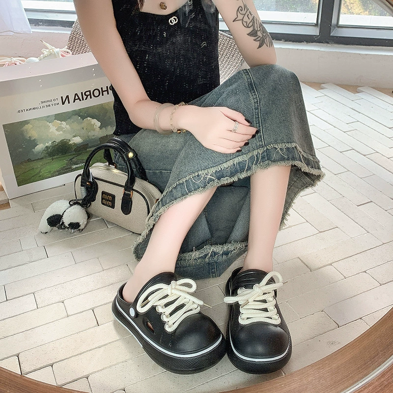 Dongdong обувь для женщин, носящих нескользкую, легкую обувь на пляже Baotou двойного назначения, большие головные офисные сандалии