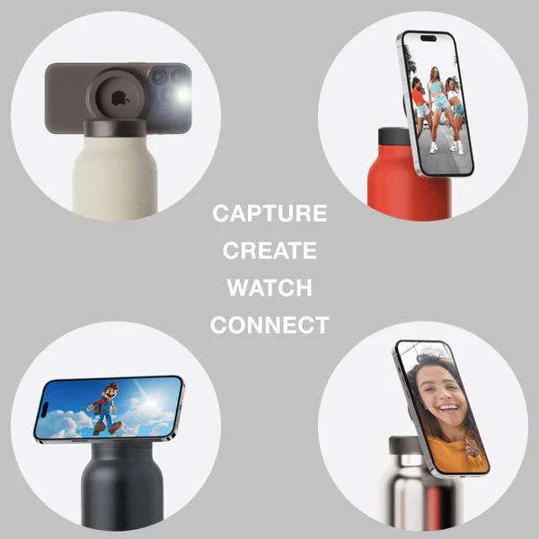 Transfronterizo 24oz 32oz succión magnética se puede colocar en el soporte de teléfono celular hervidor deportivo 304 taza de acero inoxidable gruesa