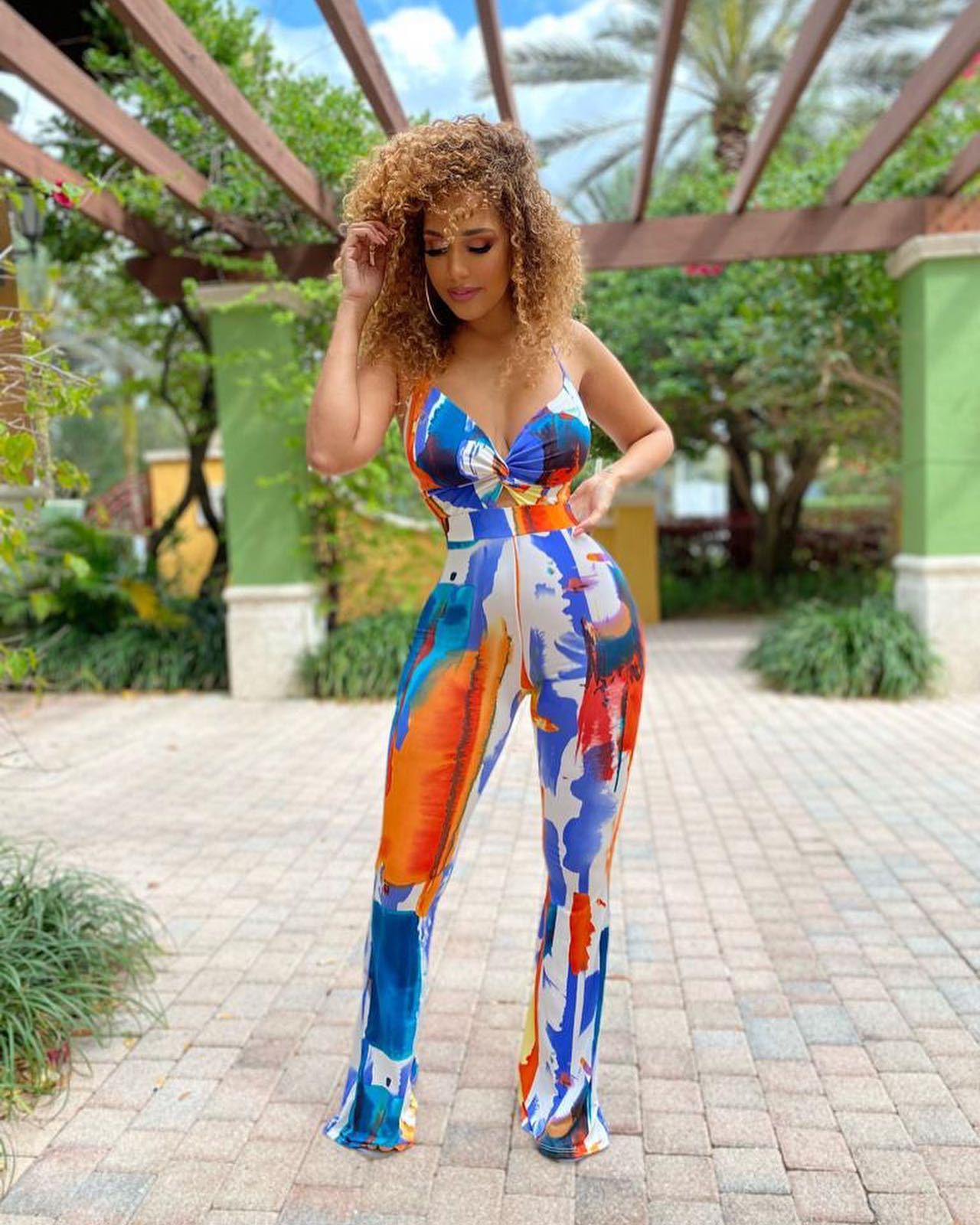 31199 ropa de mujer transfronteriza nueva ropa de mujer europea y americana Ropa de mujer de comercio exterior Amazon AliExpress Venta caliente tie-dye mono