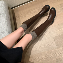 ȫţƤ�͹���ɫ�LͲ�TʿѥŮֱͲ��Ͳѥ��4cm�и��LѥŮ2025�¿�