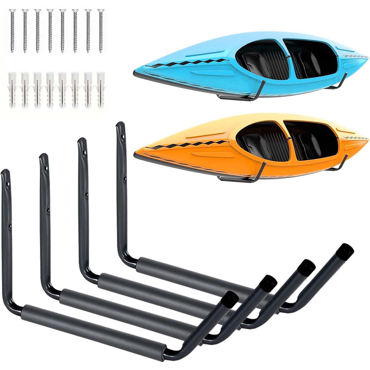 Kayak Wall-Mounted Rack Canoe Storage Garage Heavy-Duty Hook Storage Rack Split-Type Bicycle Rack