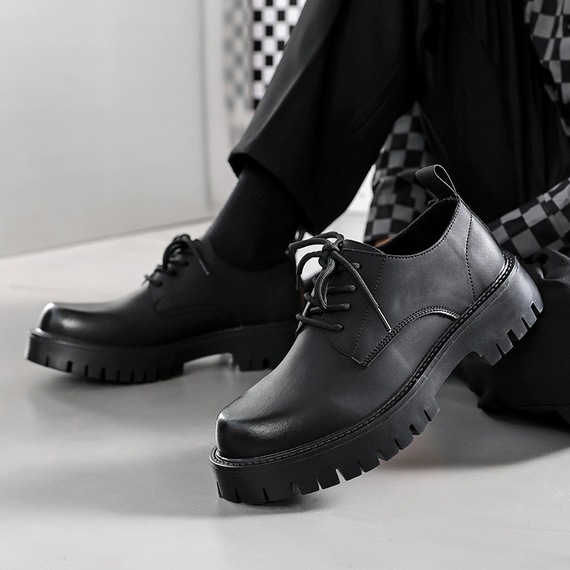 Leather Shoes Men's 2023 New Spring Casual Business Dress British Handsome Low cut Martin Boots 4135-R_voghion.com