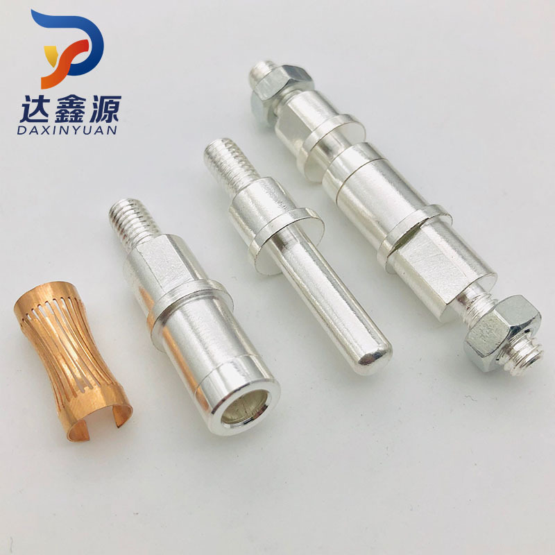 新能源充电桩6.0扭簧公母端子 电源插头M6镀银120A插针插孔 现货