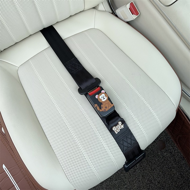 for Pregnant Women — Katong Car seat belt - three-point-anti-strangling-seatbelt-black-monkey
