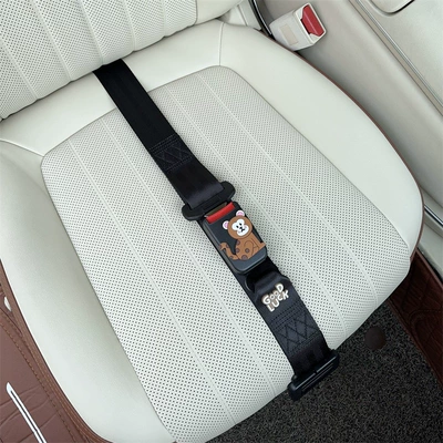 Belt for Pregnant Women to Prevent — Car seat belt - three-point-anti-strangle-safety-belt-black-shenhou