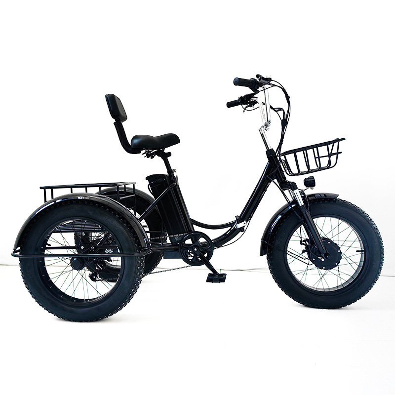 Hot-selling 20-inch folding fat-tire electric tricycle, pedal-assisted tricycle, snow lithium battery bicycle wholesale Hot-selling 20-inch folding fat-tire electric tricycle, pedal-assisted tricycle, snow lithium battery bicycle wholesale