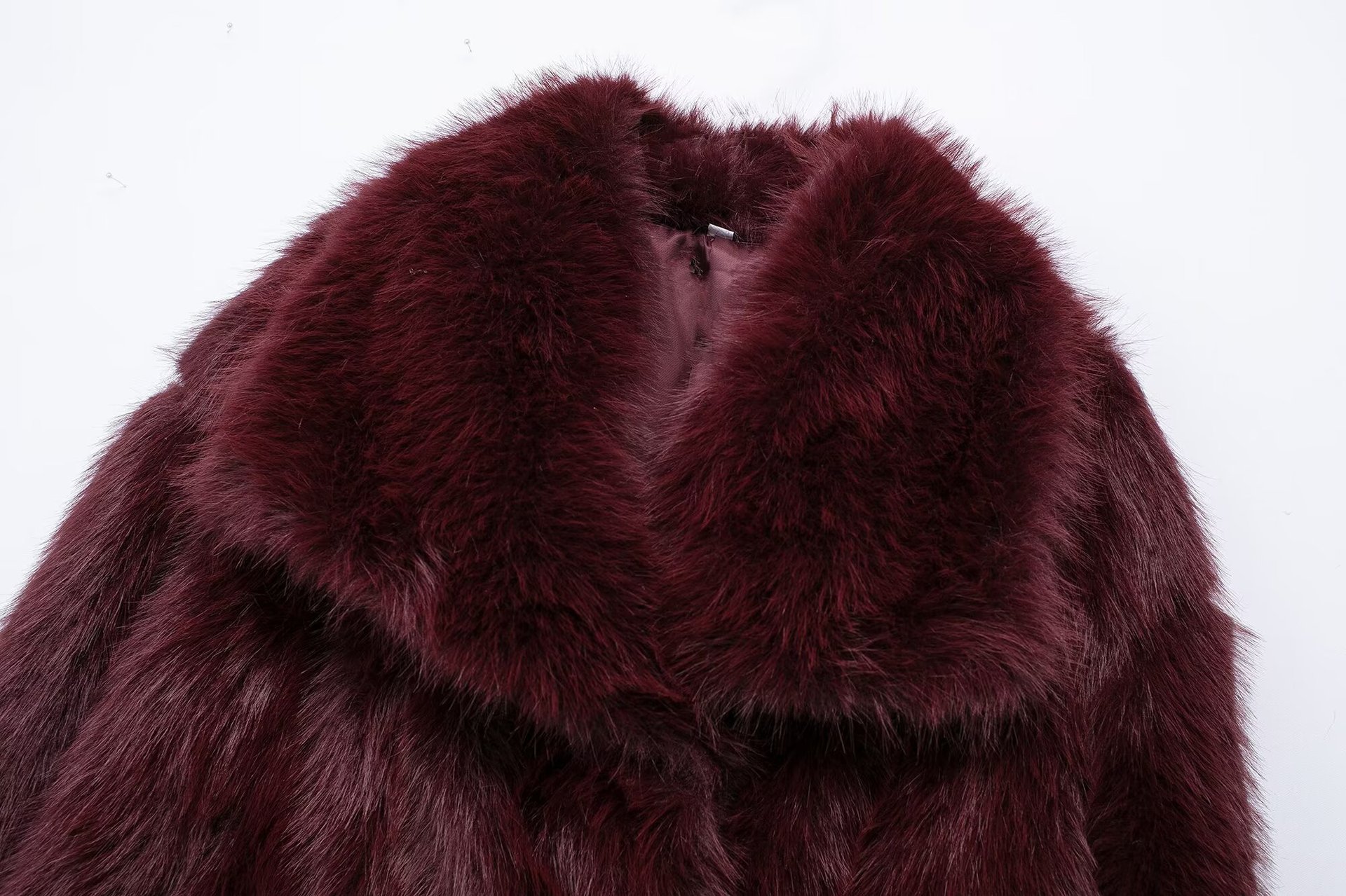 1330g Weight Faux Fur Coat Outerwear Type Long Sleeve Sleeve Length Single Breasted Placket Type Polyester Fabric Type Long Top Length Coat Tops Type Holiday Occasion Turndown Neckline Loose Fit Type Solid Color Pattern Winter, Autumn Season Women's Gender Pocket Design Elegant, Streetwear Style Women's Elegant Streetwear Solid Color Pocket Single Breasted Coat Faux Fur Coat 37