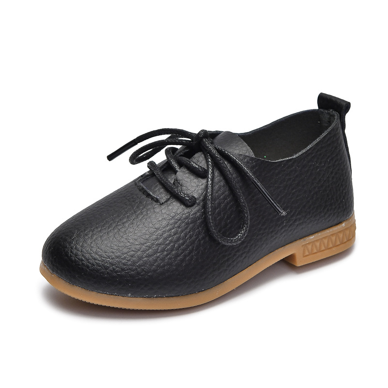 2025 primavera nuevos niños y niñas zapatos de princesa transfronterizos bajos nuevos zapatos de correa de estilo británico zapatos para estudiantes zapatos de cuero negro image 6