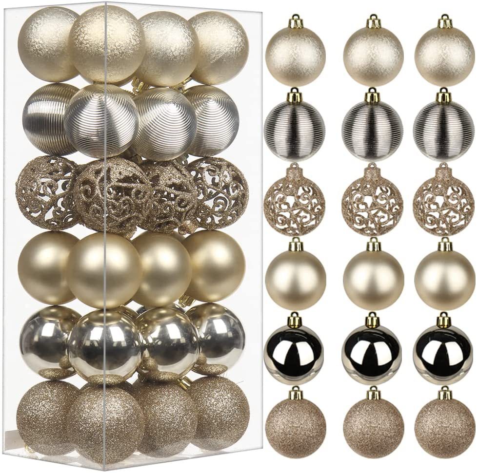 Amazon para Navidad Bolas de Navidad 36 árboles de Navidad Fiestas de Navidad Bolas de Navidad