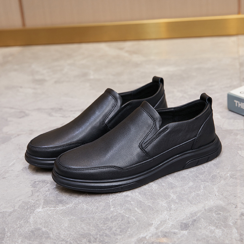 Men's comfortable breathable casual leather shoes_voghion.com