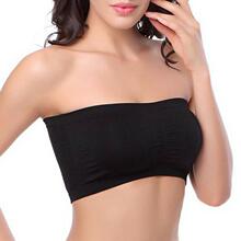 I 73778 Wireless strapless double layer bandeau �޸�Ȧ�޼��