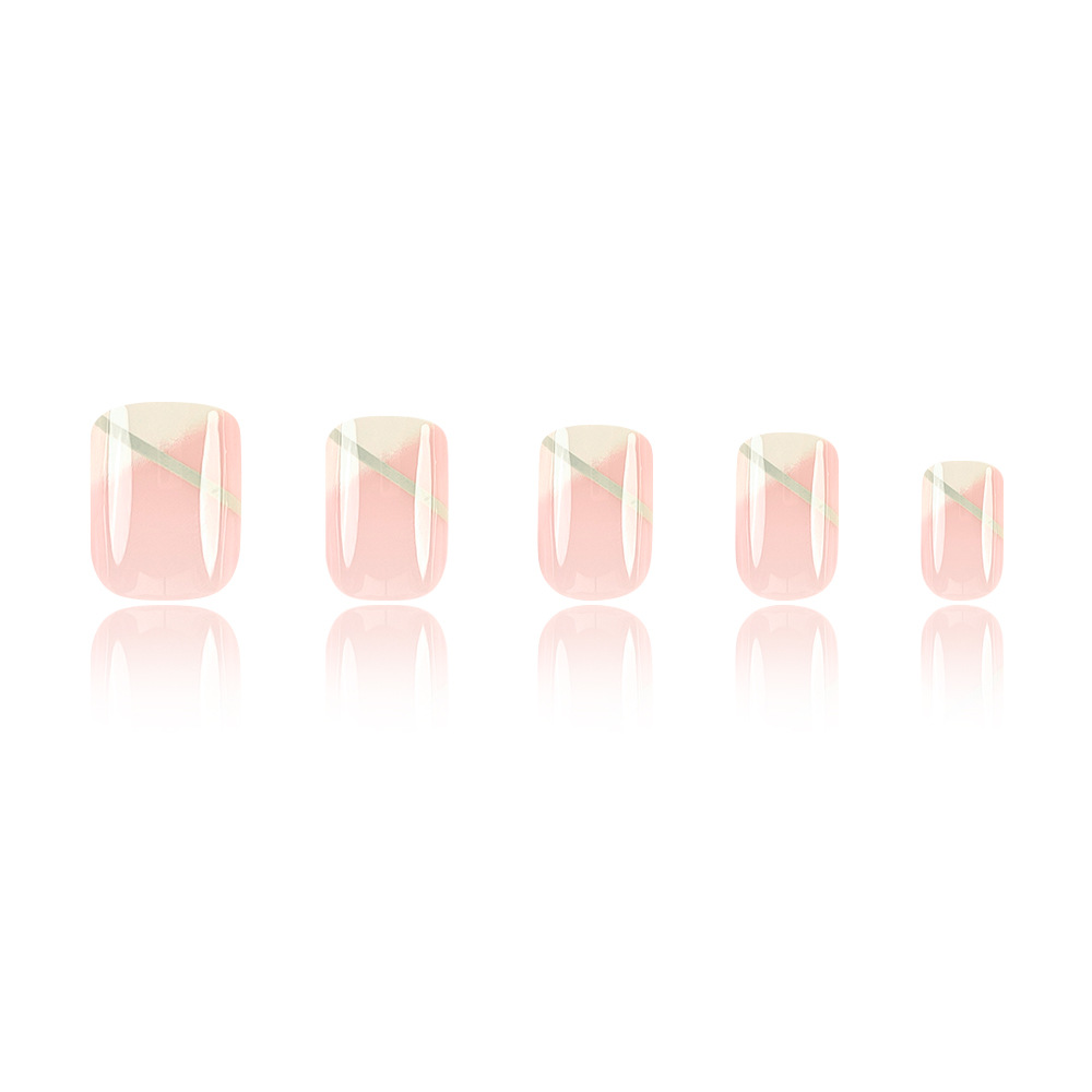 Otoño nuevo estilo de manicure para usar uñas suaves dulces leche blanca parche de uñas francés fábrica de productos terminados al por mayor