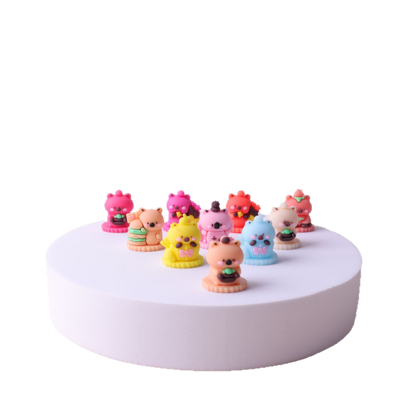 Tapa Protectora de Goma Suave Cartoon para Lápiz Labial de PVC Decorativa 3D