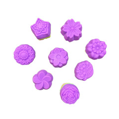现货5cm花形 花朵硅胶蛋糕模 糕点布丁模 手工皂 火漆蜡粒蜡烛模