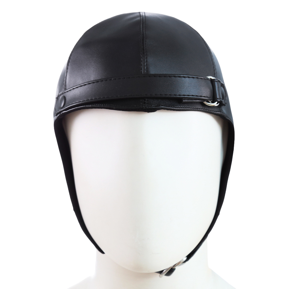 Productos de novedad para adultos, gorro de PU, accesorios para DJ, sombrero decorativo, máscara, juguete para coquetear, capucha.