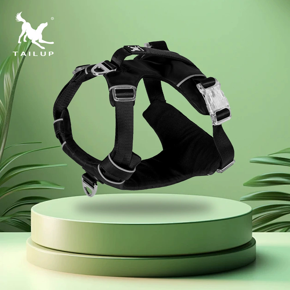 Новый хвост Ruiying Pet нагрудный ремень вертикальная ручка водонепроницаемая собака сплошной цвет роскошный светоотражающий жилет производителя