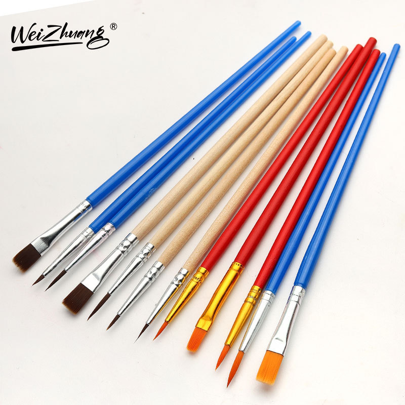 Plastic digital nylon brush, children's liner, ceramic pigment acrylic made of plaster 3